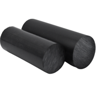 Black HDPE rod, 1-meter length by Warlond Plastics