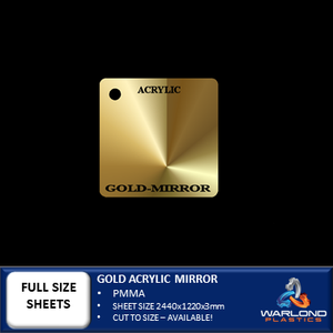 GOLD MIRROR ACRYLIC SHEETS