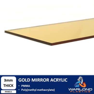 Gold Mirror Acrylic Panels