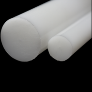 White / Natural HDPE rod, 1-meter by Warlond Plastics