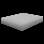 Natural white HDPE sheets for food prep - Warlond Plastics.

