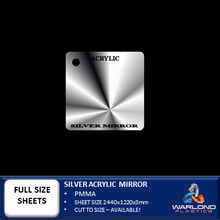 Load image into Gallery viewer, SILVER MIRROR ACRYLIC SHEETS